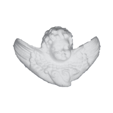 Confezione da n. 8 angeli in polistirolo